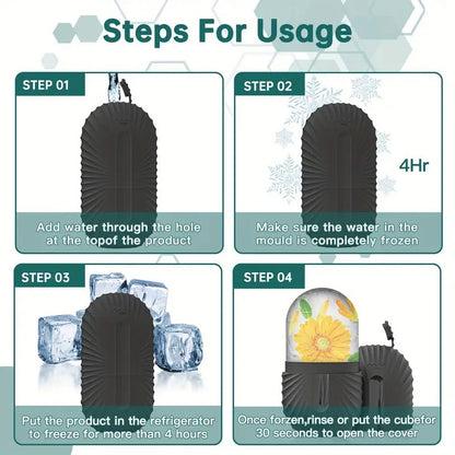 LureaGlacé™ 3-in-1 Ice Facial Roller & Gua Sha Set