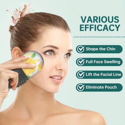 LureaGlacé™ 3-in-1 Ice Facial Roller & Gua Sha Set